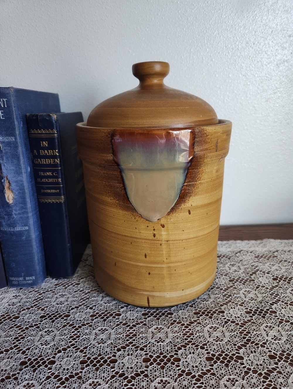 Sango Splash Earth-Toned Stoneware Canister - Picture 3 of 14